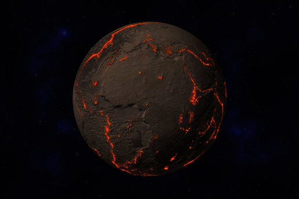 没有水和植物的地球，非洲，欧洲。沿着图片下载