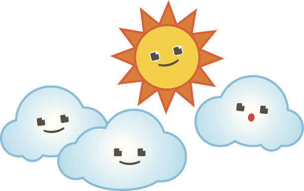 太阳和云图片下载