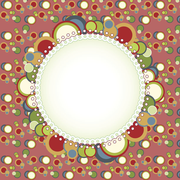 带有圆圈的贺卡图片下载