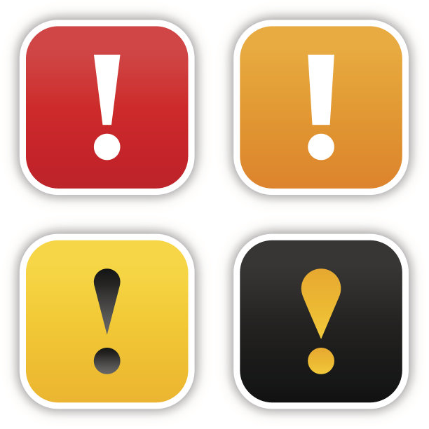 警告贴纸方形标签缎面图标网页按钮阴影图片下载