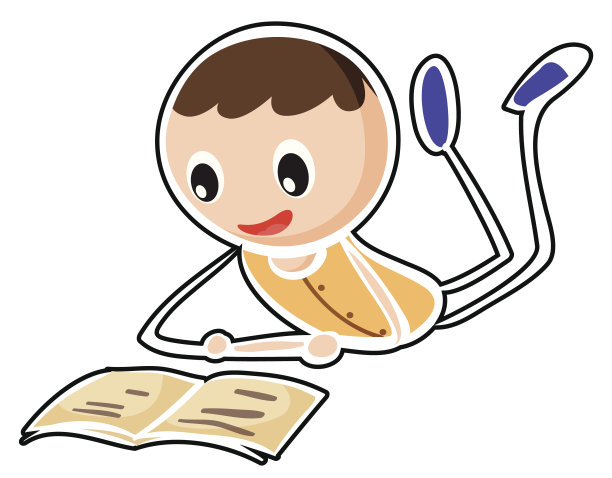 一个人阅读的素描图片下载