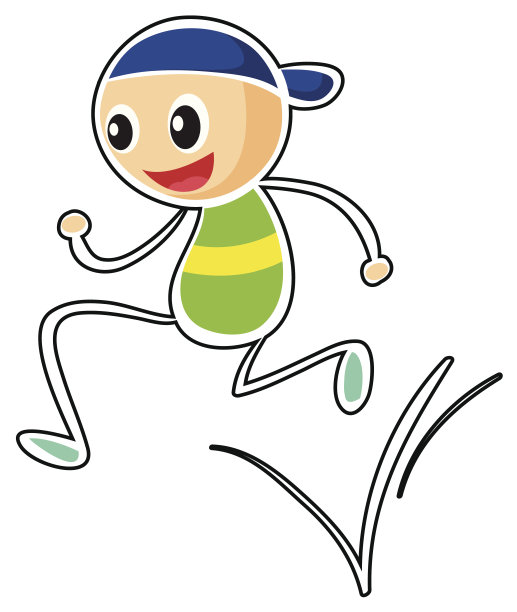 小男孩跑图片下载