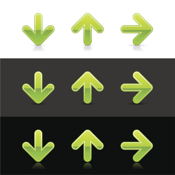 箭头标志上传下载右边下一个绿色按钮web图标图片下载