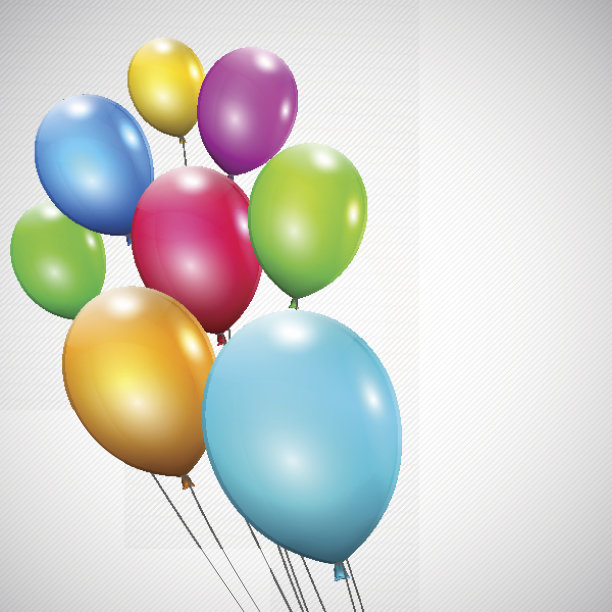 五颜六色的气球图片下载