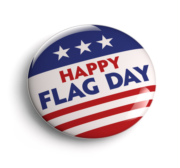 美国国旗纪念日按钮图片下载