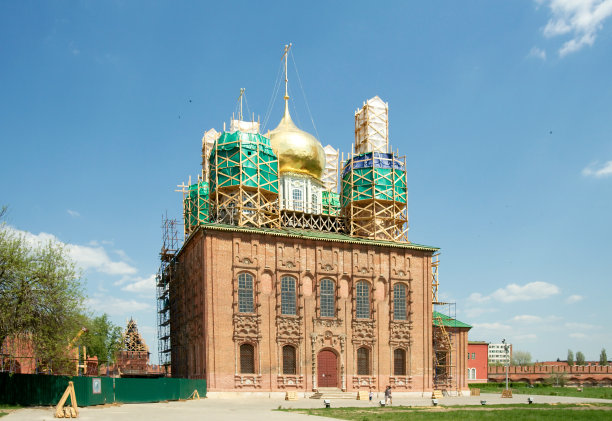 修复死亡大教堂。图拉俄罗斯,俄罗斯图片下载