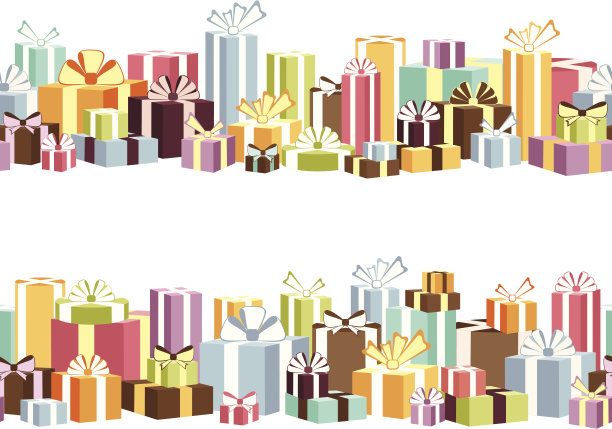 两个无缝的边界从礼物图片下载