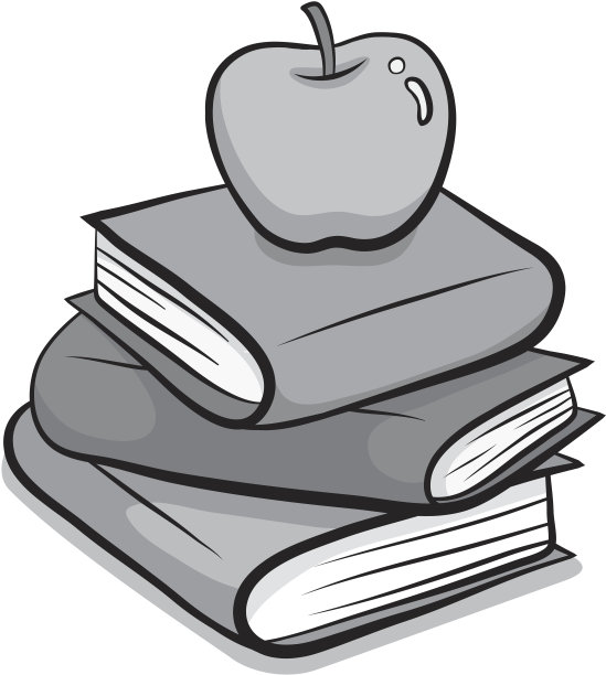 书和苹果图片下载