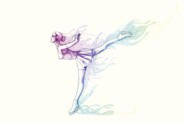 女人滑冰图片下载