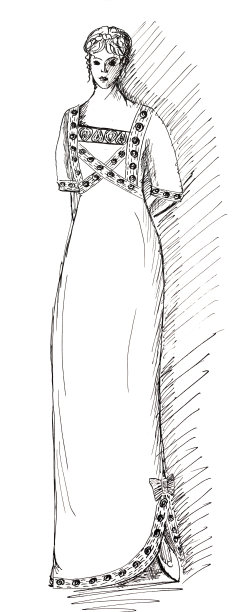 基于经典希腊风格的长裙10年图片下载
