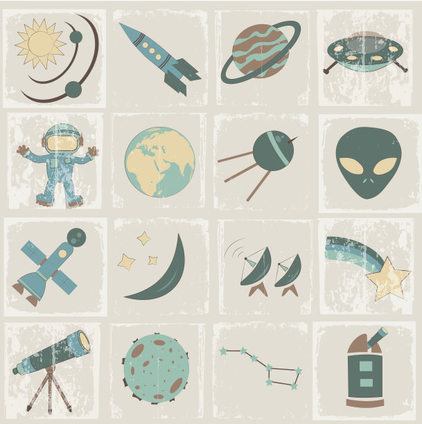 空间矢量图标集图片下载