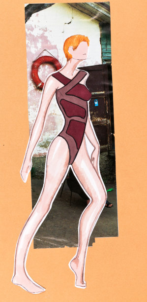 连衣裙的泳衣图片下载