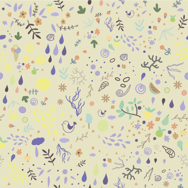 春天无缝模式。图片下载