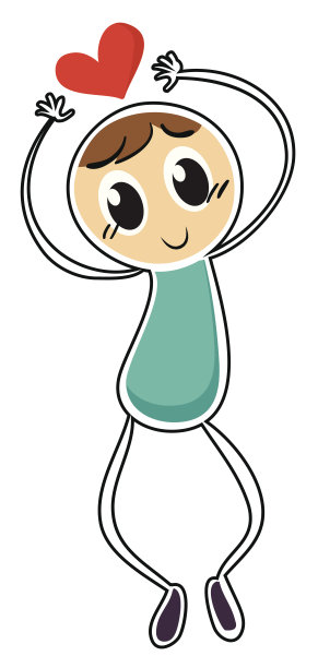 头上有颗心的人图片下载