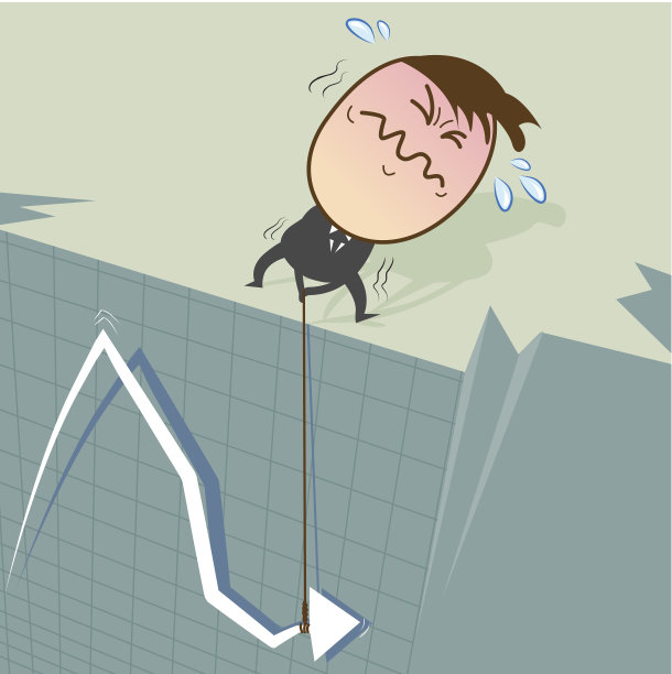 股票图表是由商人拉上来的图片下载