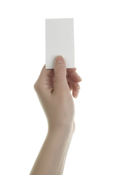 手持空白卡片图片下载