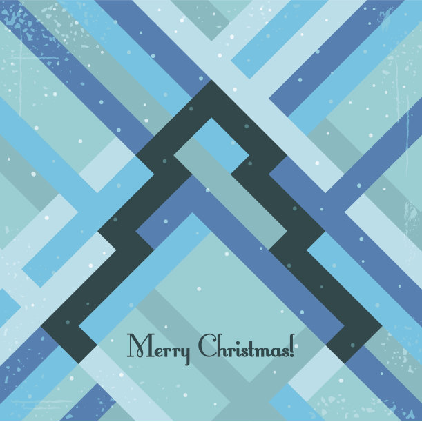 复古风格的圣诞贺卡图片下载