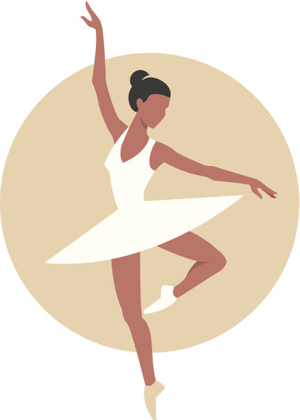芭蕾舞演员的剪影图片下载