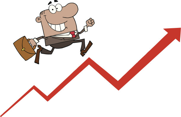 非裔美国人快乐的商人在箭上奔跑图片下载