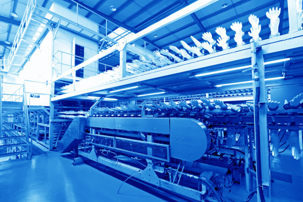 丙烯腈-丁二烯手套生产线在一家工厂，也没有图片下载