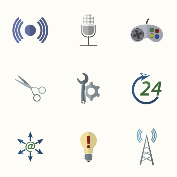 通用平面图标图片下载