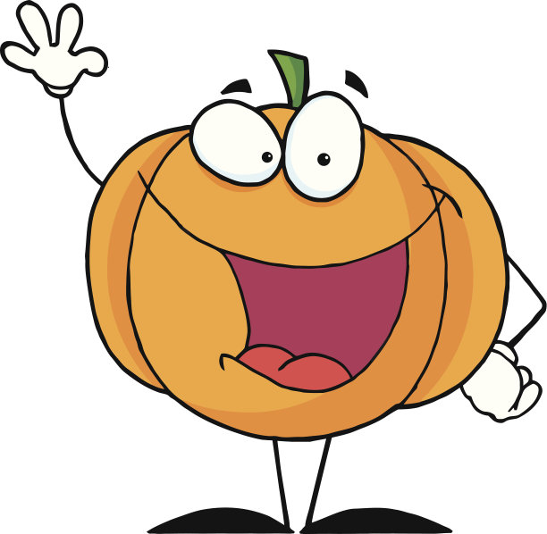 南瓜挥手打招呼图片下载