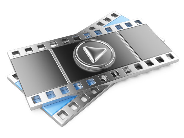 带播放按钮的胶片图片下载