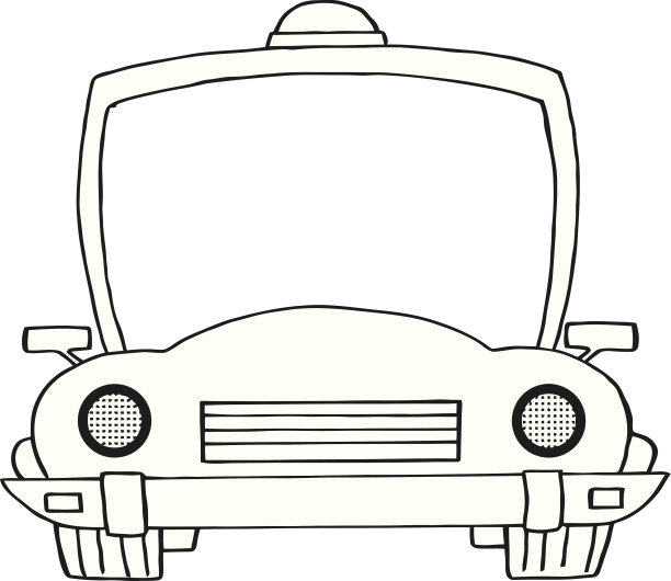 黑白警车图片下载