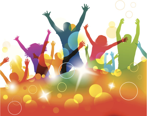 聚会上的年轻人。图片下载