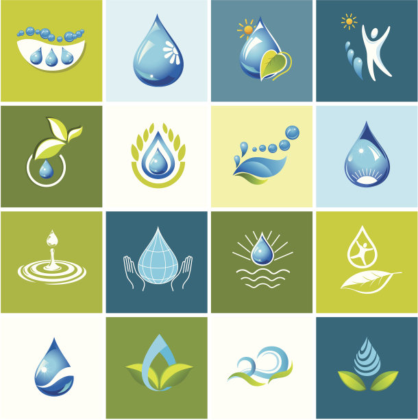 一套水图标图片下载