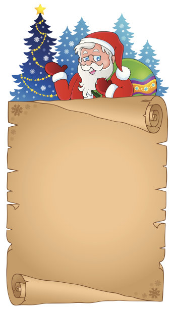 圣诞主题羊皮纸图片下载