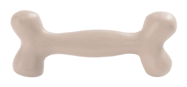 狗的白色橡胶骨头玩具图片下载