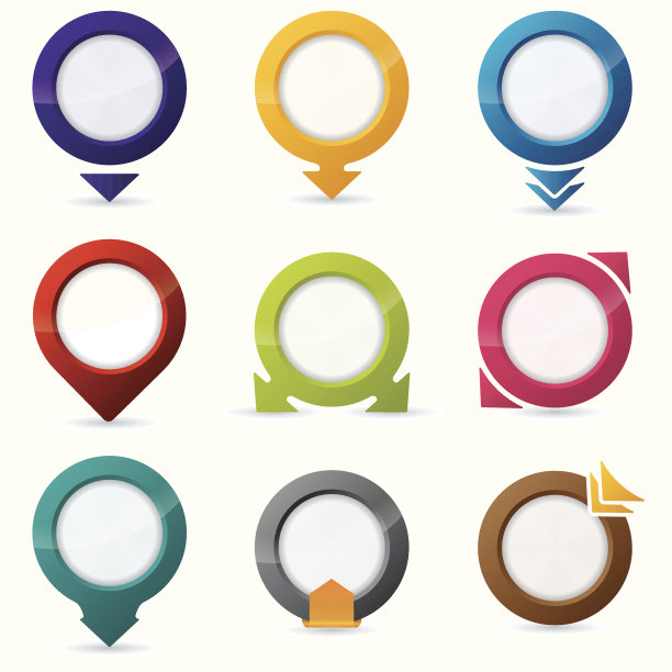 不同的图标设计集图片下载