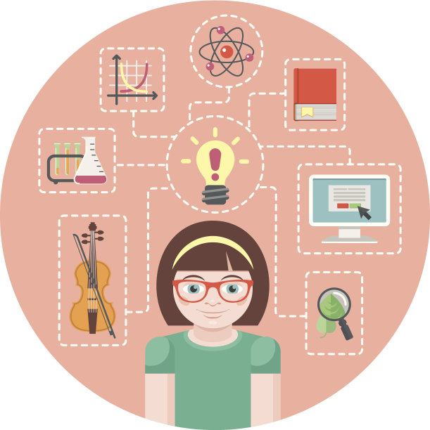 天才女孩的概念图片下载