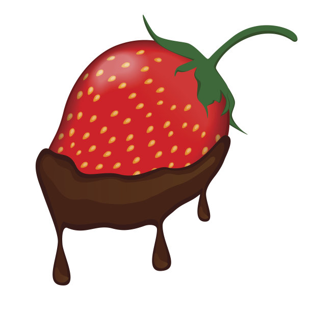 巧克力覆盖草莓图片下载