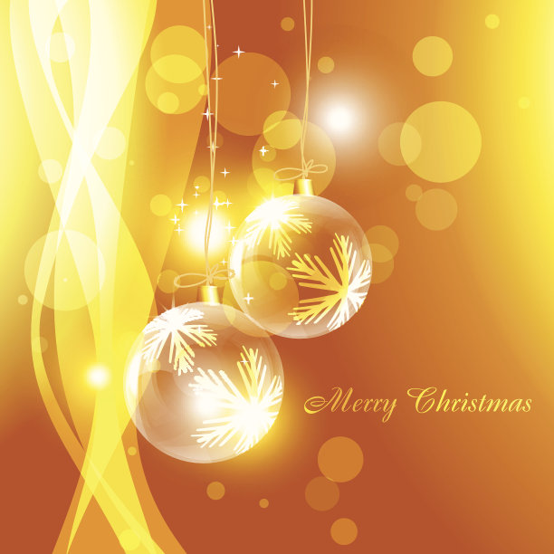 金色圣诞背景图片下载