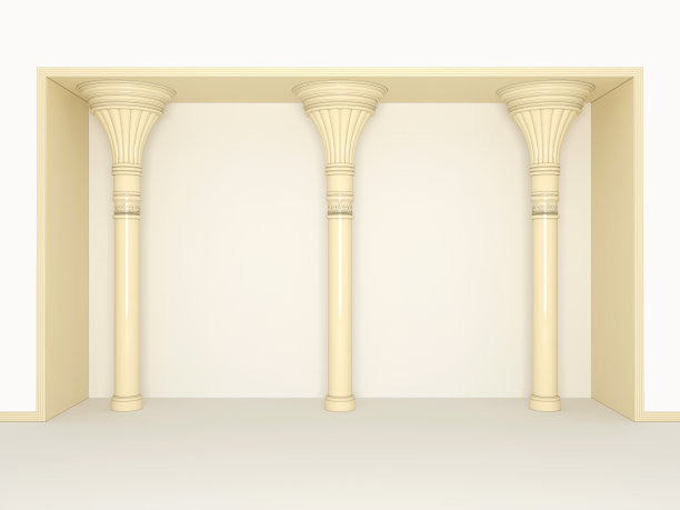 带立柱的经典门图片下载