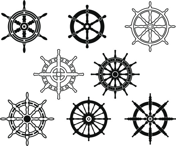 方向盘设置为纹章设计图片下载