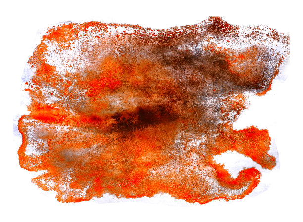 斑点水彩，斑点红，棕色纹理孤立在白色bac图片下载
