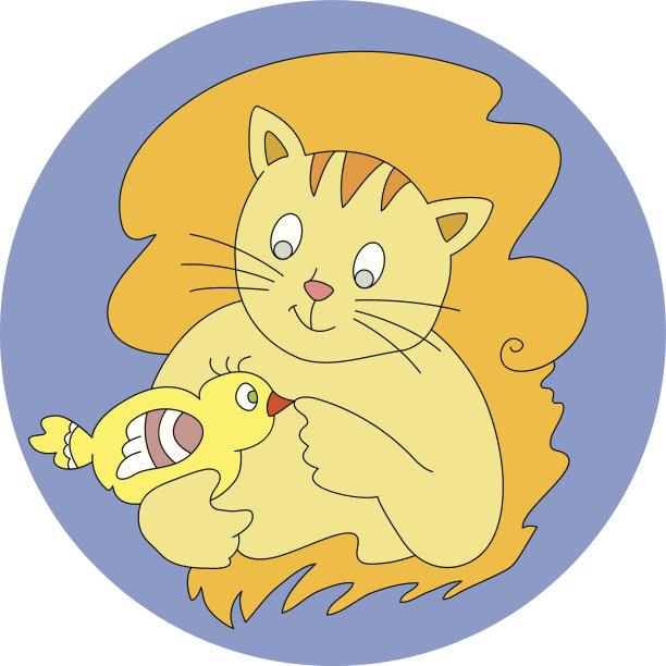 猫和鸟图片下载