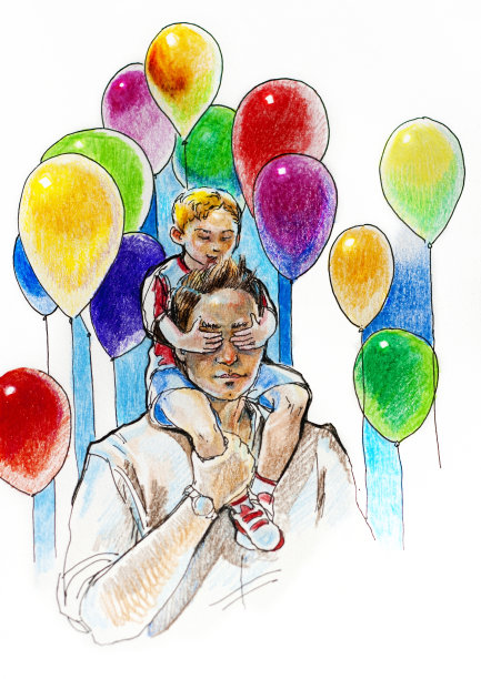 我的爸爸是最好的铅笔画图片下载