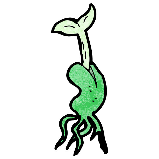 卡通发芽幼苗图片下载