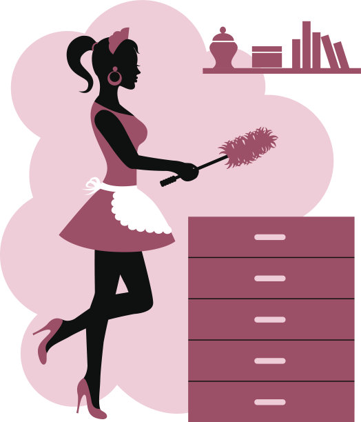 女人使清洁图片下载