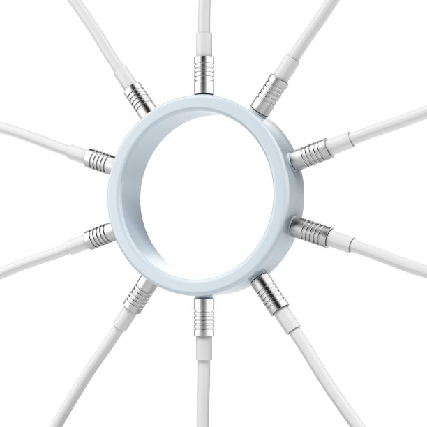 带连接的蓝色圆圈图片下载