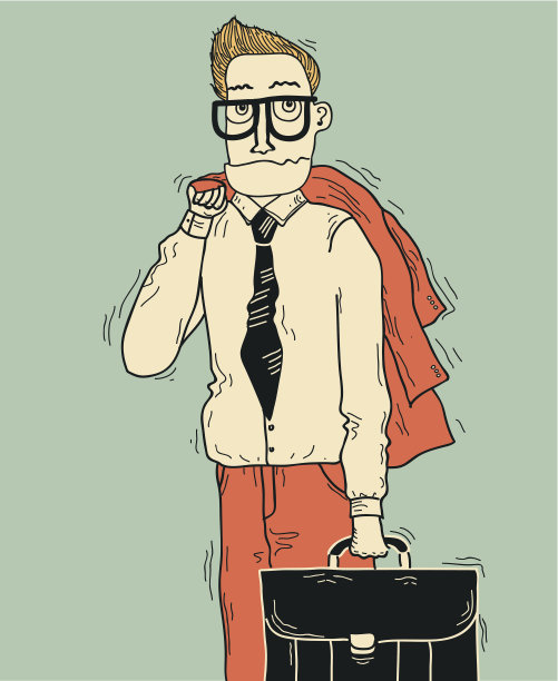 穿着工作服的商人。图片下载