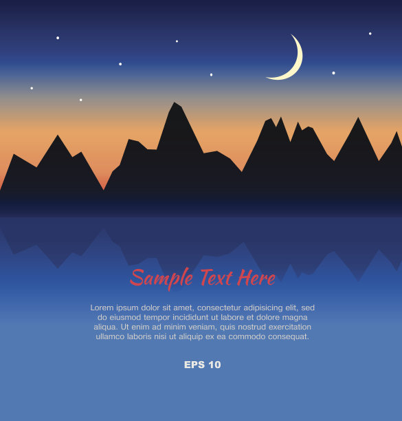 山影景观图片下载