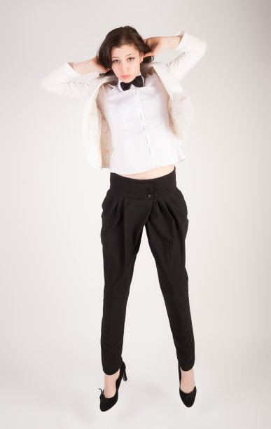 空中的女商人图片下载