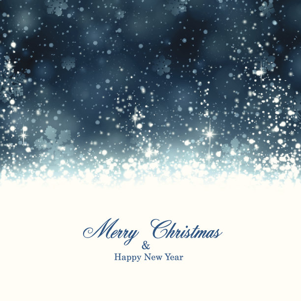 圣诞深蓝色抽象背景。图片下载