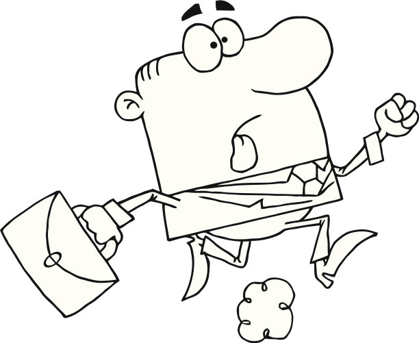 黑人和白人友好商人跑步图片下载