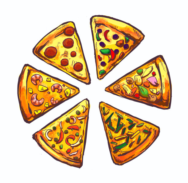 披萨插图图片下载